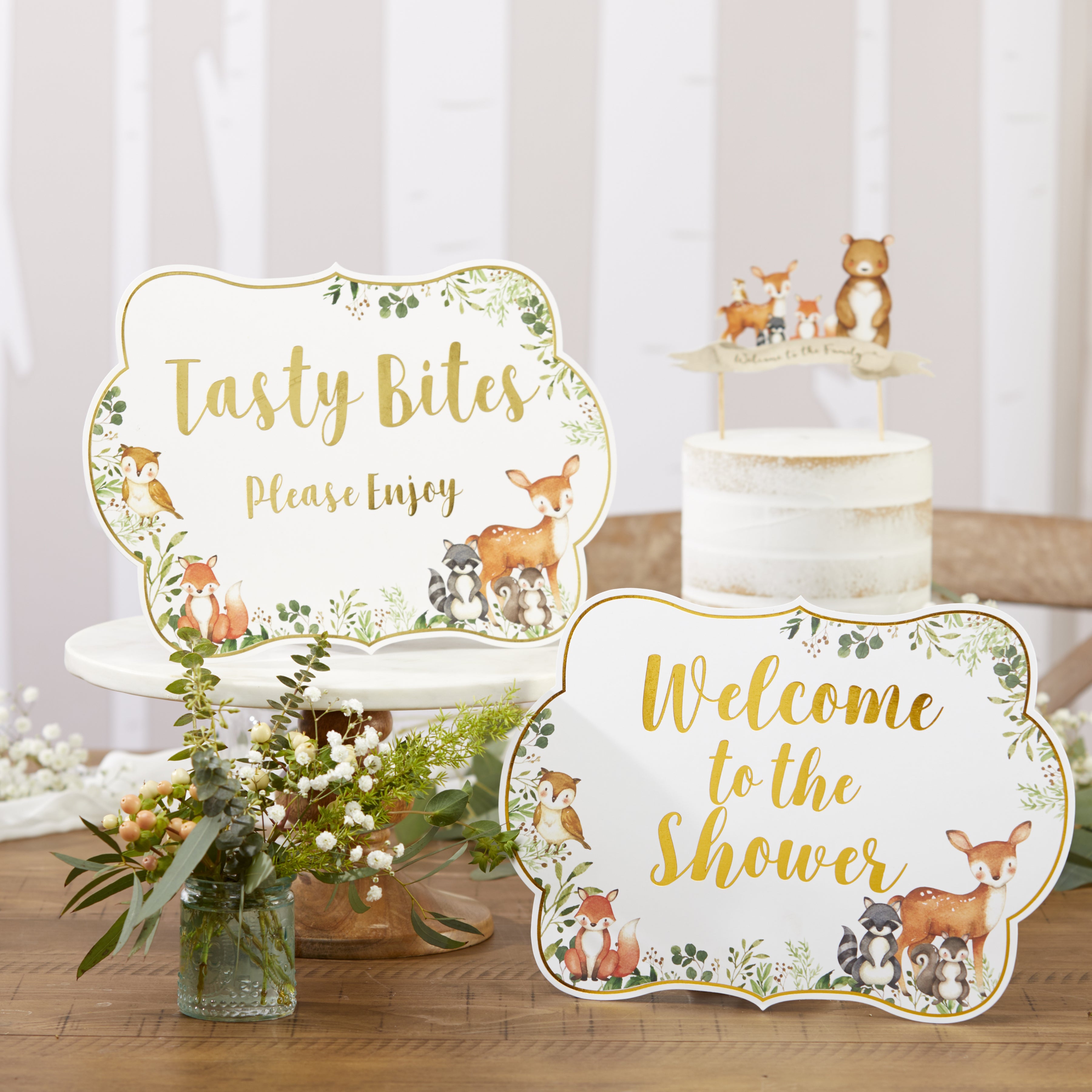 Woodland Baby Shower Idea