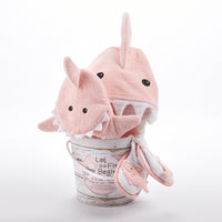 Thumbnail for Let the Fin Begin Shark 4-Piece Bath Gift Set (Pink)