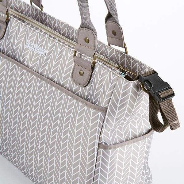 Baby Aspen 360 Signature Diaper Bag - Gray Chevron - Diaper Bag