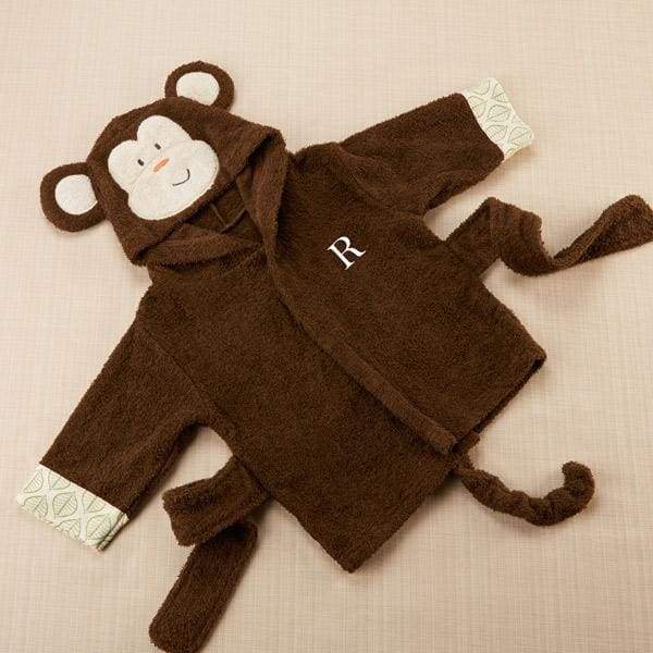 Born to be Wild Monkey Hooded Spa Robe (Personalization Available) - Robes