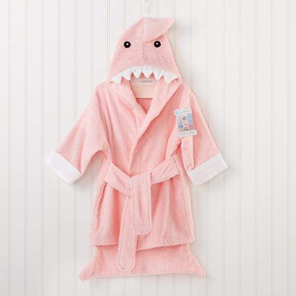 Let the Fin Begin Pink Shark Robe (12-18m) (Personalization Available) - Robes