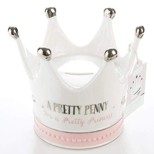 Little Princess Crown Porcelain Bank - Piggy Bank