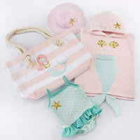 Thumbnail for Mermaid 4-Piece Beach Gift Set with Canvas Tote for Mom - Baby Gift Sets
