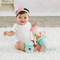 Thumbnail for Mia the Mermaid Plush Plus Headband and Rattle for Baby (Personalization Available) - Baby Gift Sets