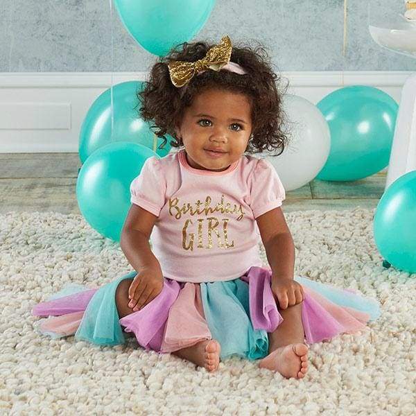 My First Birthday Rainbow 3-Piece Tutu Outfit - Girl - Baby Gift Sets