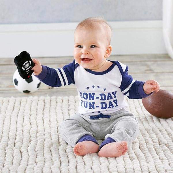 My First Gameday 2-Piece Outfit with Rattle (0-6 mos) - Baby Gift Sets