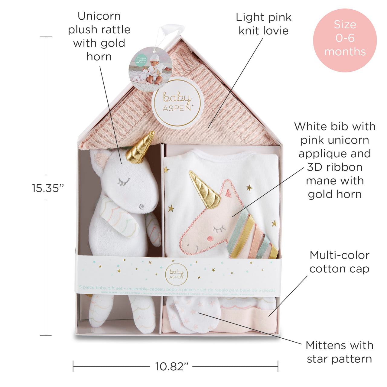 Simply Enchanted Unicorn 5-Piece Welcome Home Gift Set