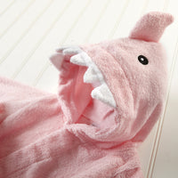 Thumbnail for Let the Fin Begin Pink Shark Robe (0-9m)