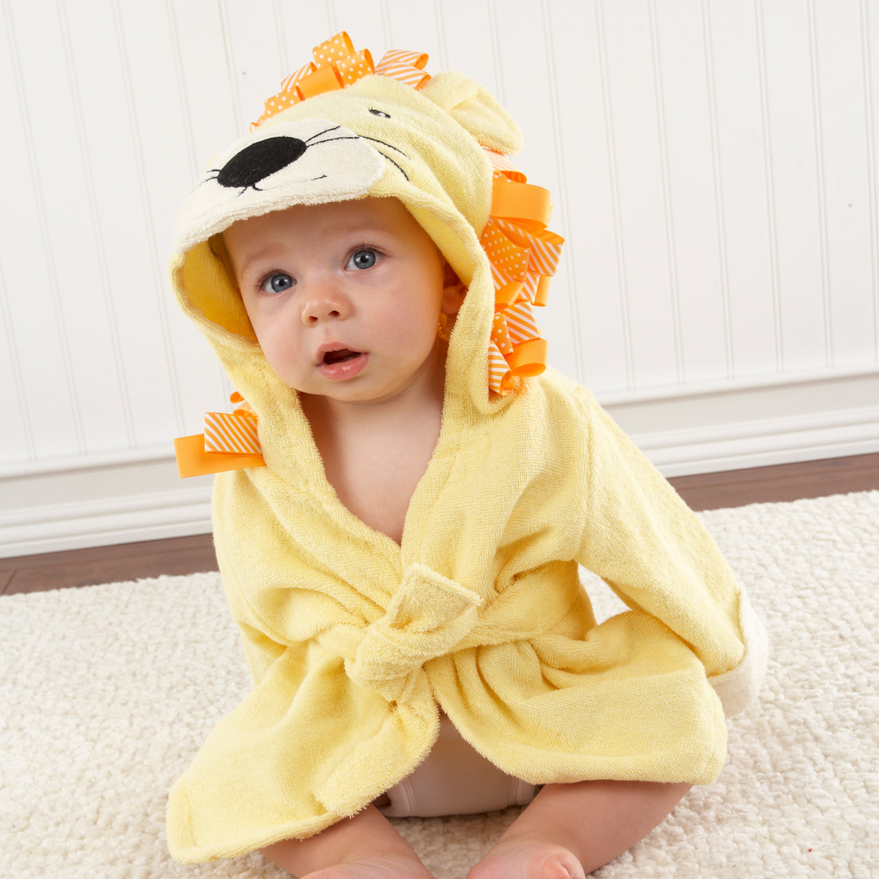 Big Top Bath Time Lion Hooded Spa Robe