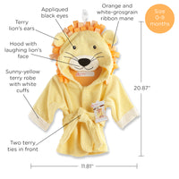 Thumbnail for Big Top Bath Time Lion Hooded Spa Robe