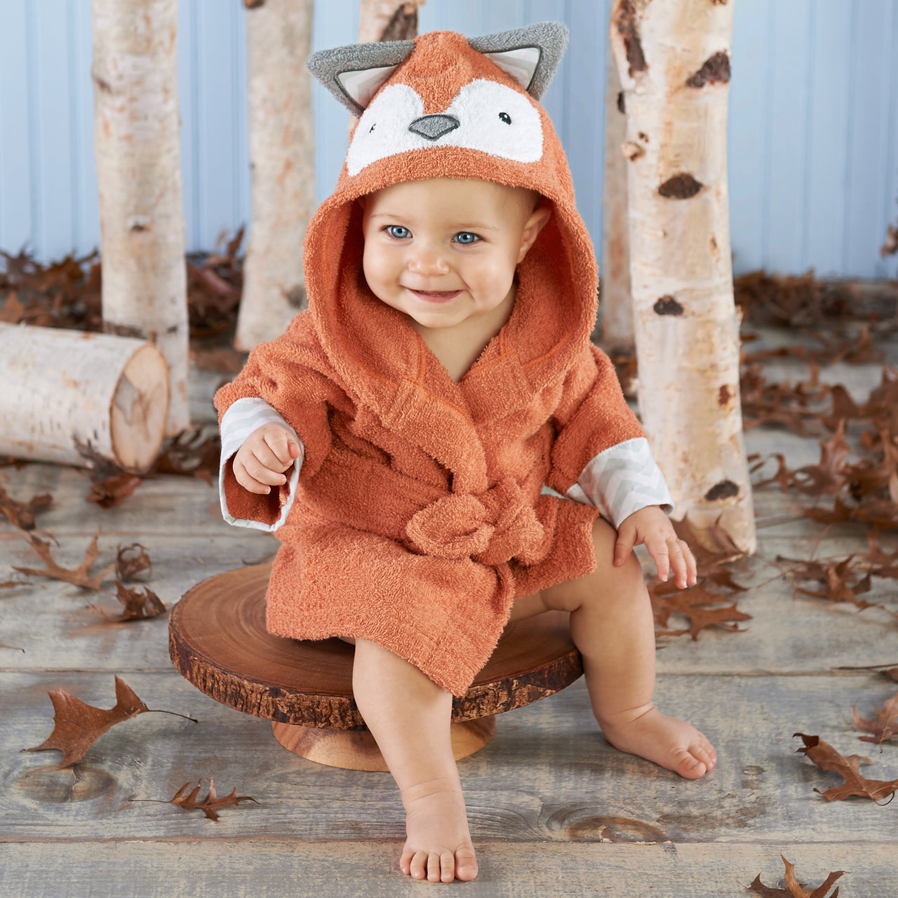 Rub-a-Dub Fox in the Tub Hooded Spa Robe