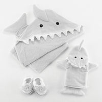 Thumbnail for Let the Fin Begin Shark 4-Piece Bath Gift Set (Gray)