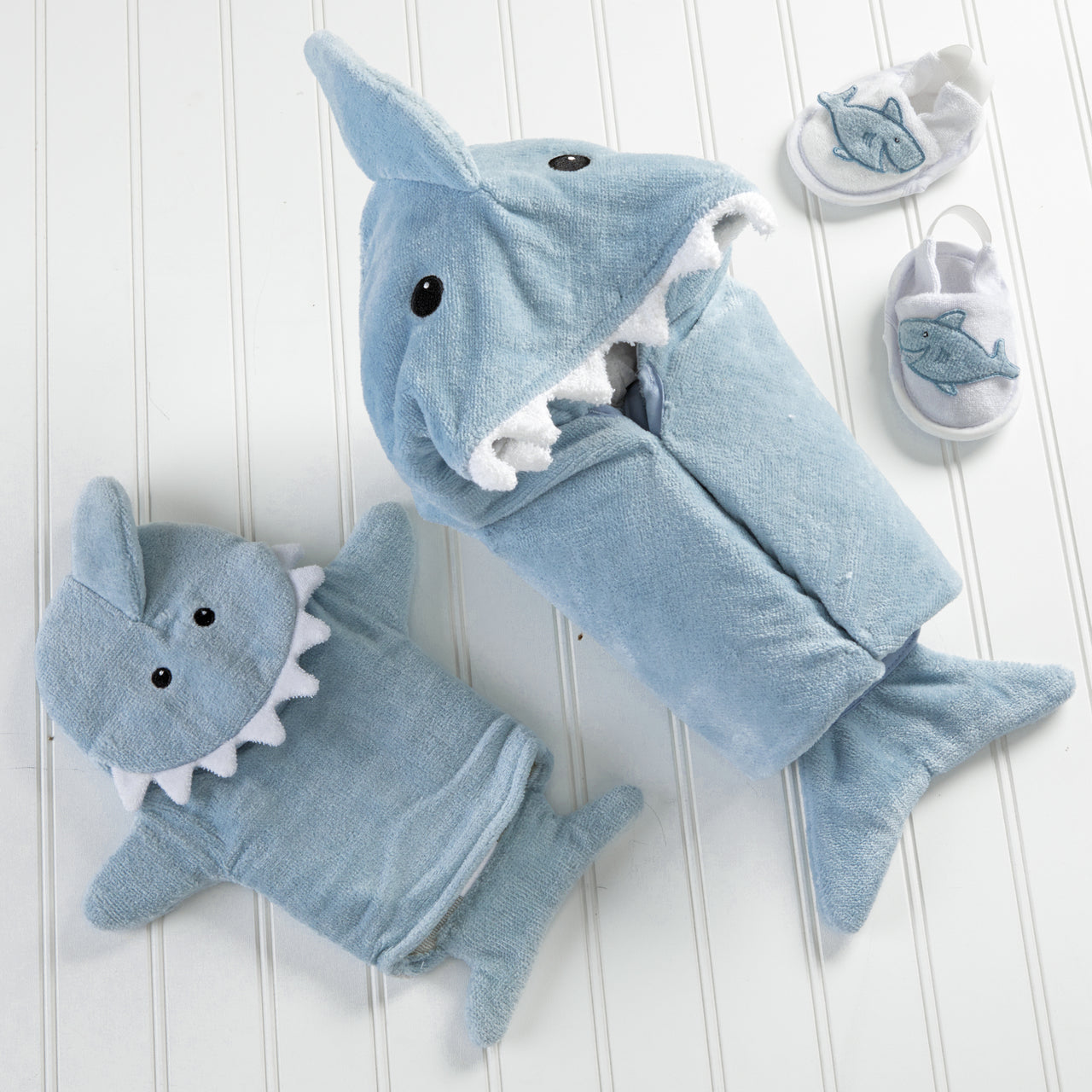 Let the Fin Begin Shark 4-Piece Bath Gift Set (Blue)