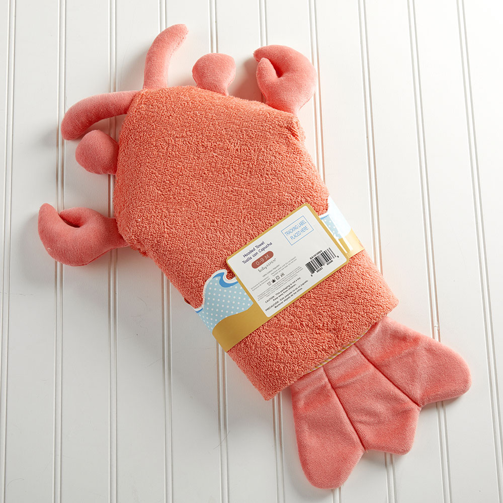 Lobster Laughs Lobster Hooded Towel (0-9 Months)