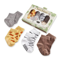 Thumbnail for Sock Safari Four-Pair Animal-Themed Sock Set