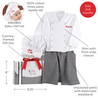 Big Dreamzzz Baby Chef 3-Piece Layette Set