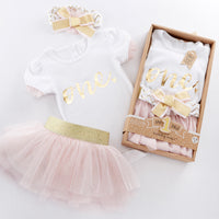 Thumbnail for My First Birthday 3 Piece Tutu Outfit