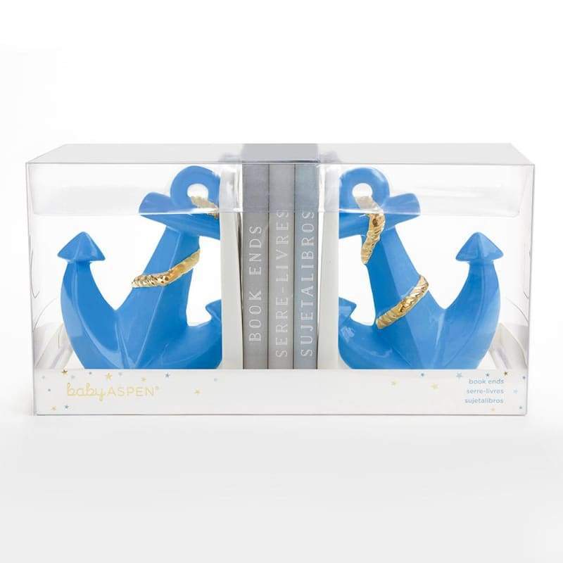 Anchor Porcelain Bookends - Bookends