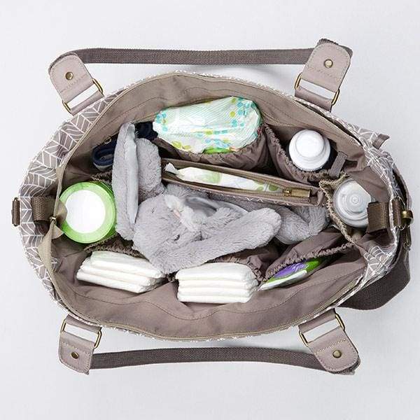 Baby Aspen 360 Signature Diaper Bag - Gray Chevron - Diaper Bag