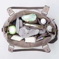 Thumbnail for Baby Aspen 360 Signature Diaper Bag - Gray Chevron - Diaper Bag
