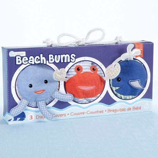 Beach Bums 3-Piece Diaper Cover Gift Set (0-6 or 6-12 Months) - Diaper Covers