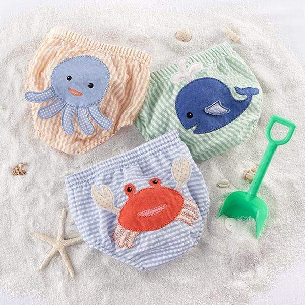Beach Bums 3-Piece Diaper Cover Gift Set (0-6 or 6-12 Months) - Medium - Diaper Covers