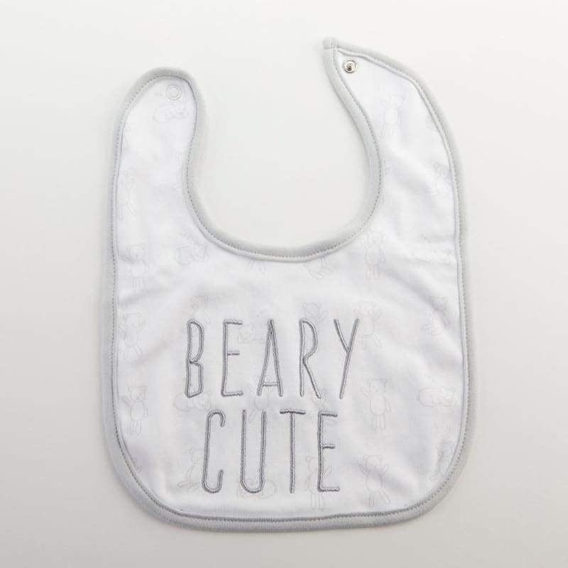 Beary Cute 5-Piece Welcome Home Gift Set (Gray) - Baby Gift Sets