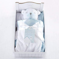 Thumbnail for Beary Sleepy Plush Plus Blanket for Baby - Blue (Personalization Available) - Baby Gift Sets