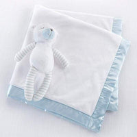 Thumbnail for Beary Sleepy Plush Plus Blanket for Baby - Blue (Personalization Available) - Baby Gift Sets