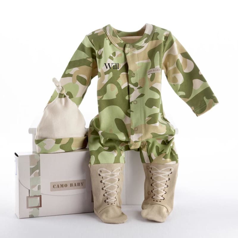 Big Dreamzzz Baby Camo 2-Piece Layette Set (Personalization Available) - Layettes