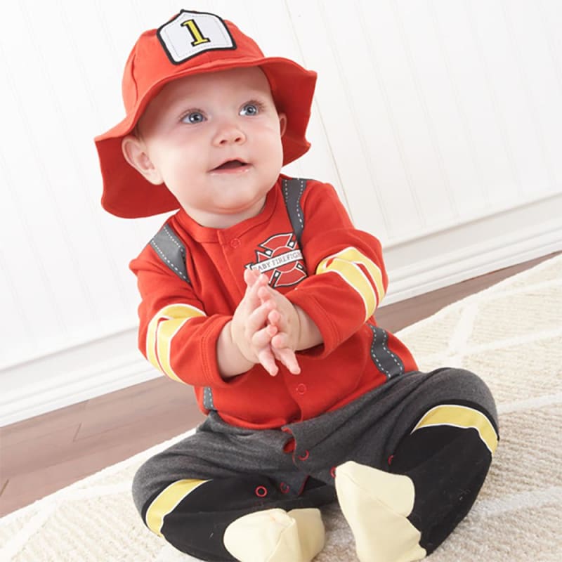 Big Dreamzzz Baby Firefighter 2-Piece Layette Set (Personalization Available) - Layettes