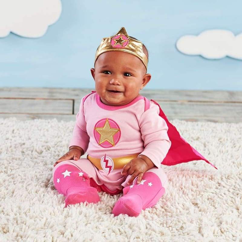 Big Dreamzzz Baby Superhero 2-Piece Layette Set - Girl (Personalization Available) - Layettes
