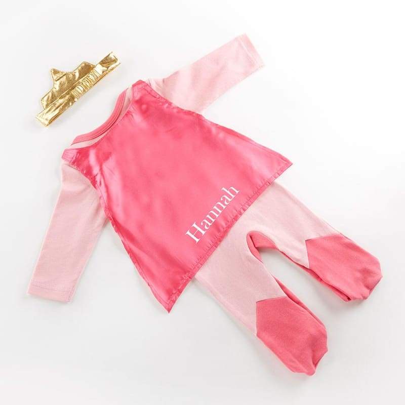 Big Dreamzzz Baby Superhero 2-Piece Layette Set - Girl (Personalization Available) - Layettes