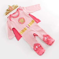 Thumbnail for Big Dreamzzz Baby Superhero 2-Piece Layette Set - Girl (Personalization Available) - Layettes