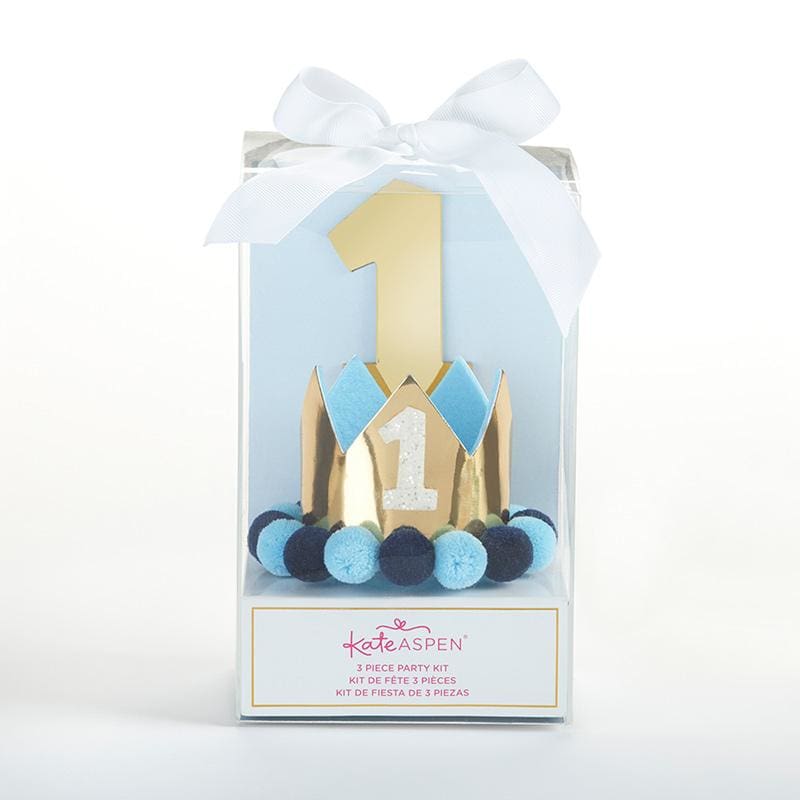 Blue & Gold 1st Birthday Decor Kit - Décor Kit