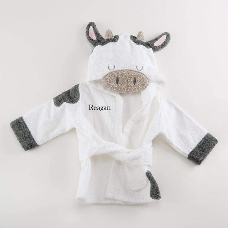 Cow Hooded Robe (Personalization Available) - Hooded Towels