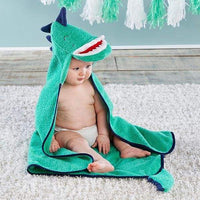 Thumbnail for Dino Baby T-Rex Hooded Towel - Hooded Towels