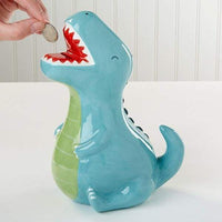 Thumbnail for Dino Baby T-Rex Porcelain Bank - Piggy Bank