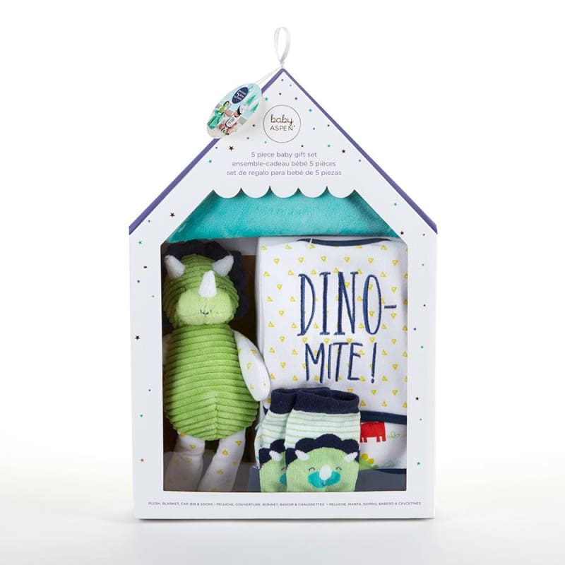 Dinosaur 5-Piece Welcome Home Gift Set - Baby Gift Sets