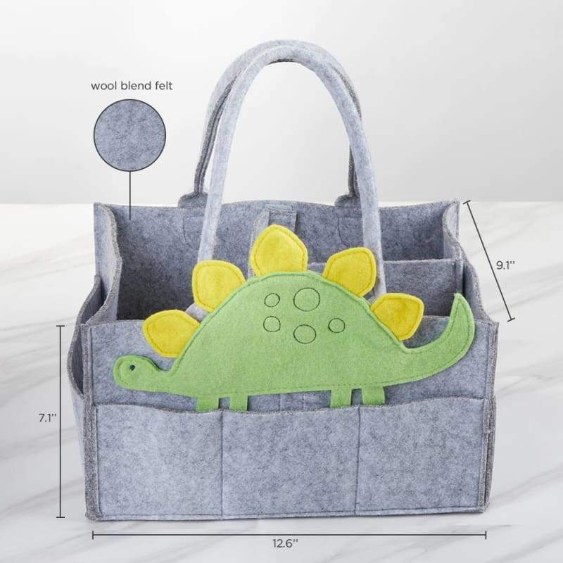 Dinosaur Diaper Caddy Organizer (Personalization Available) - Organizer