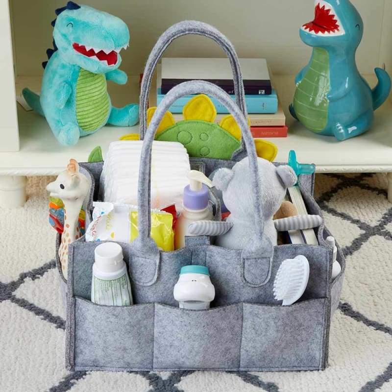 Dinosaur Diaper Caddy Organizer (Personalization Available) - Organizer