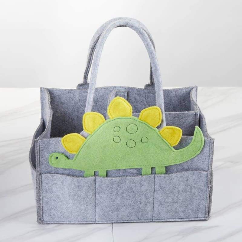 Dinosaur Diaper Caddy Organizer (Personalization Available) - Organizer