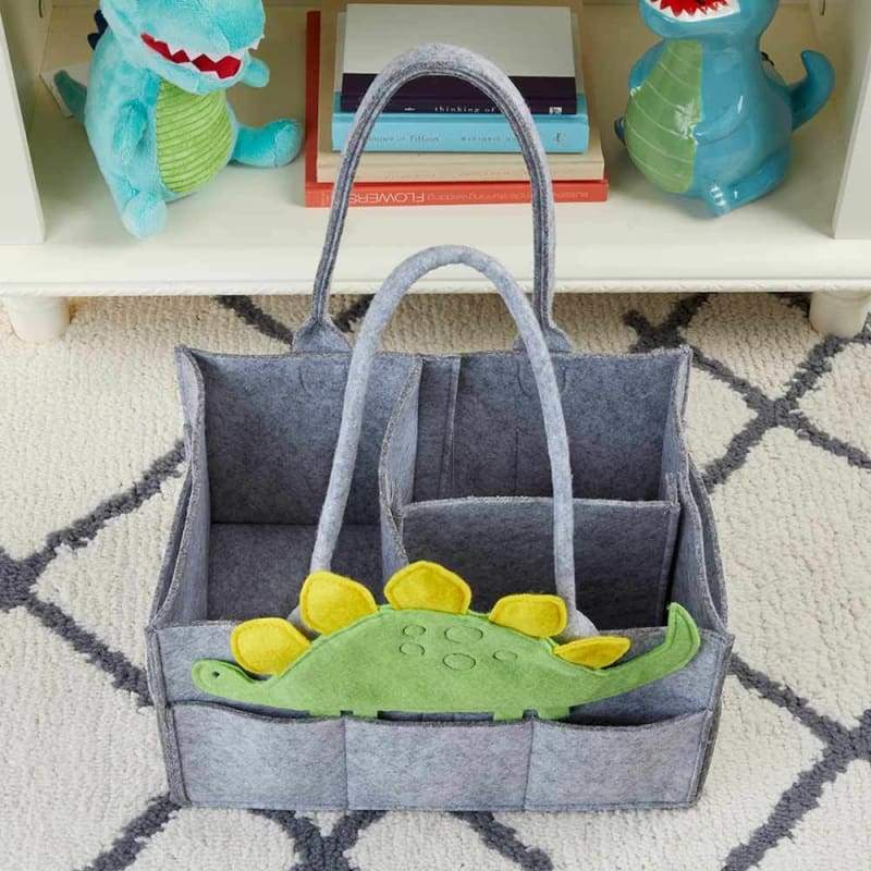 Dinosaur Diaper Caddy Organizer (Personalization Available) - Organizer