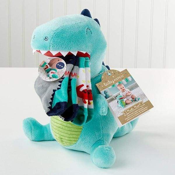Doug the Dinosaur Plush Plus Socks for Baby - Baby Gift Sets