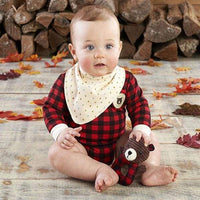 Thumbnail for Happy Camper 3 Piece Gift Set (Red Plaid) - Baby Gift Sets