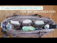 Baby Aspen 360 Signature Diaper Bag - Gray Chevron