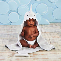 Thumbnail for Let the Fin Begin Gray Shark Hooded Towel - Hooded Towels