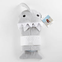 Let the Fin Begin Gray Shark Hooded Towel - Hooded Towels