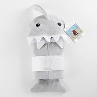 Thumbnail for Let the Fin Begin Gray Shark Hooded Towel - Hooded Towels