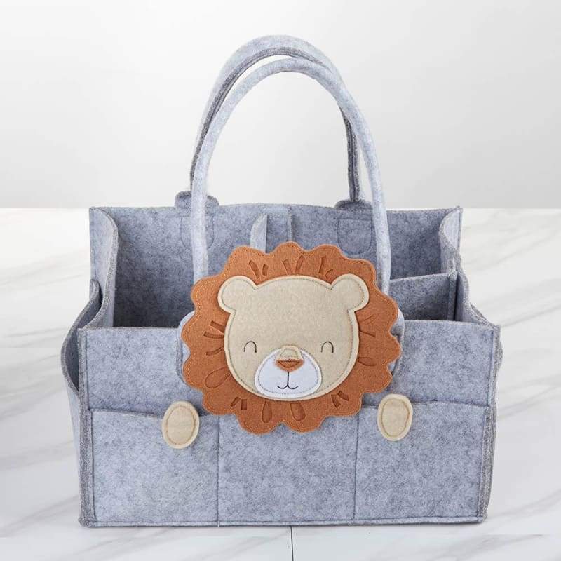 Lion Diaper Caddy Organizer (Personalization Available) - Organizer